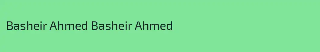 Basheir Ahmed Basheir Ahmed